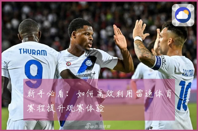 新手必看：如何高效利用雷速体育赛程提升观赛体验