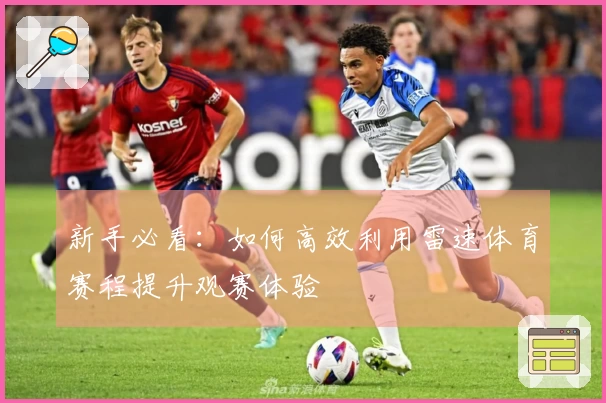 新手必看：如何高效利用雷速体育赛程提升观赛体验